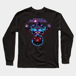 Dungeon Meowster - Funny RPG Cat Lover Long Sleeve T-Shirt